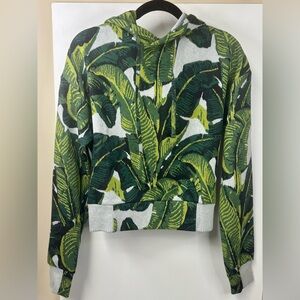 Revolve Twenty Montréal Hyper Reality Leaf Print Hoodie - NWT